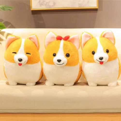 Vista 2 de 123Arts - Cojín de peluche con diseño de perro Corgi