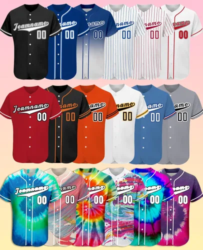 Vista 4 de Camiseta de béisbol personalizada para hombres, mujeres y niños con nombre, número y logotipo, camisetas de sóftbol personalizadas, S-4XL