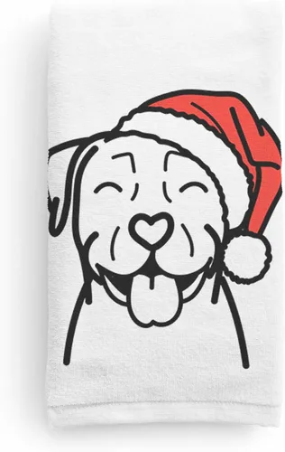 Vista 25 de Inkopious Santa Hat Airedale Terrier - Toalla de mano decorativa - Decoración navideña para el hogar