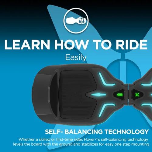 Vista 2 de Hover-1 H1-100 - Hoverboard eléctrico con luces LED en las ruedas