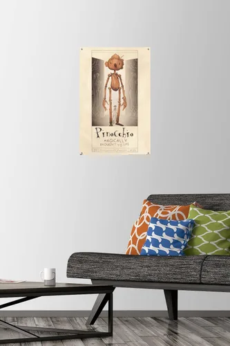Vista 2 de Netflix Guillermo Del Toro Pinocho - Póster de pared con pasadores