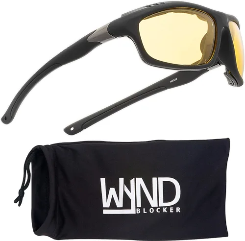 Vista 17 de Murph - Gafas de sol para motocicleta, color negro y ámbar Negro Ámbar