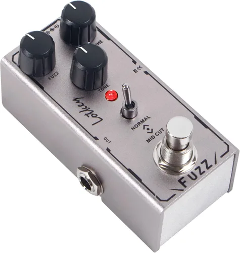 Vista 10 de Pedal de guitarra de distorsión Crunch, pedales de efectos eléctricos Lotkey Mini tipo DC 9V True Bypass