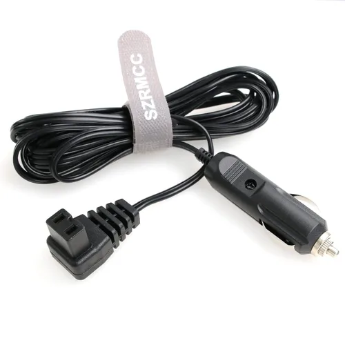 Vista 3 de SZRMCC Cable de encendedor de cigarrillos de 12 V CC, enchufe de cable de 2 pines, caja fría, mini cable de extensión de repuesto para nevera