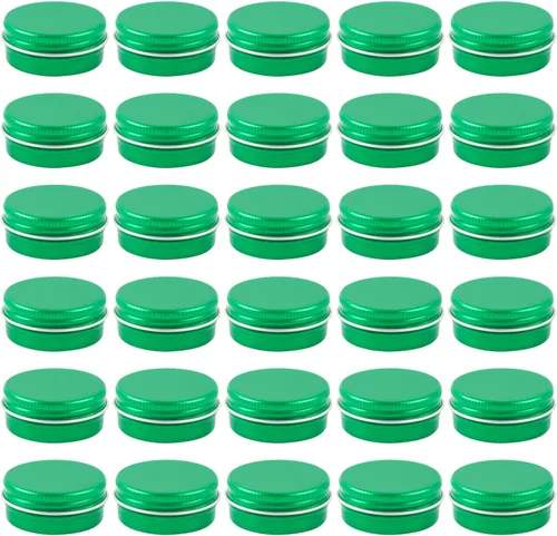 Vista 9 de 30 unidades de latas de aluminio de 0.5 oz envases vacíos de bálsamo Dorado