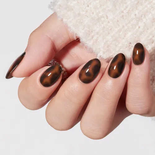 Vista 27 de modelones Uñas cortas a presión, kit de uñas postizas ovaladas