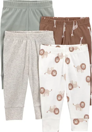 Vista 23 de Simple Joys by Carter's - Pantalones de forro polar para bebé, paquete de 4