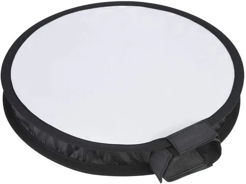 Vista 4 de Difusor Softbox, difusor portátil plegable de nailon de forma redonda de 15.7 in con una bolsa de almacenamiento para luz de flash de cámara