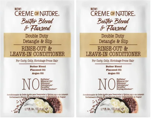 Vista 8 de Creme of Nature Butterblend & Linaza Desenredar y Resbalar Enjuague