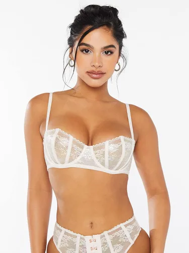 Vista 2 de Savage X Women's Regular Caged Lace Unlined Balconette Bra
