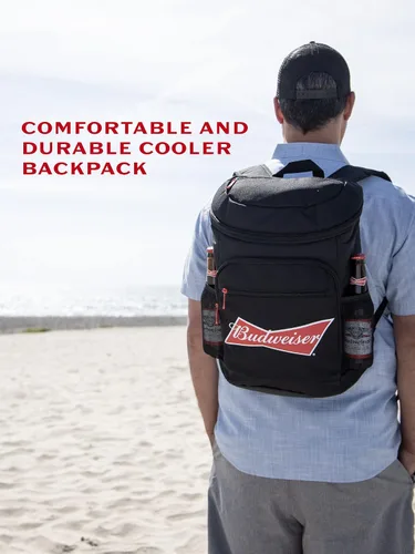 Vista 5 de Mochila térmica de cerveza aislada de 21 litros a prueba de fugas, enfriador suave para playa, camping, senderismo, picnic Brote