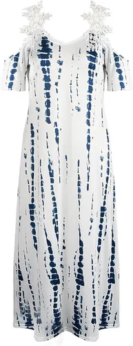 Vista 3 de ZEFOTIM Vestidos de verano para mujer, sin mangas, floral, cuello en V, minivestido tipo camiseta, casual, salida de baño, salida de baño