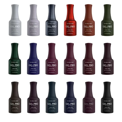 Vista 7 de KIARA SKY Gel Pro Colección de esmaltes de uñas de gel sin hema, 18 colores cada botella de 0.5 onzas líquidas, The Autumn Essence