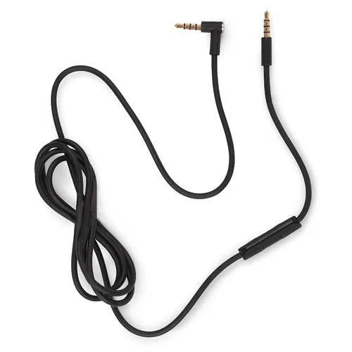 Vista 8 de Cable de audio de repuesto con micrófono en línea y control compatible con auriculares Beats Solo, Studio, Pro, Detox, Wireless, Mixr, auriculares