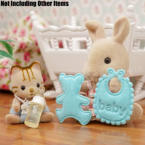 Vista 7 de Odoria Juego de guardería de casa de muñecas en miniatura: escala 1/12 preciosa decoración de dormitorio linda - Mini figuras falsas DIY artesanía