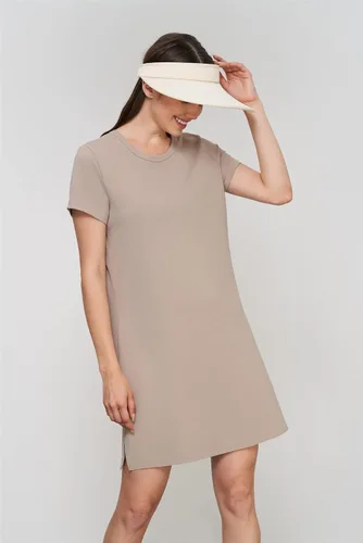 Vista 6 de altiland Vestido de tenis de entrenamiento atlético de manga corta para mujer