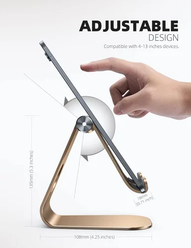 Vista 41 de Soporte ajustable para ipad, soporte para tableta Lamicall, Gris espacial