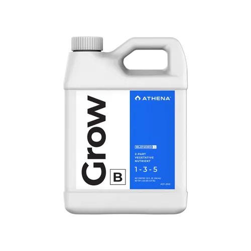 Vista 8 de Athena Blended Grow B Fertilizante líquido vegetativo para hidroponía y suelo Alimento vegetal para crecimiento en etapa vegetal NPK 1-3-5 1