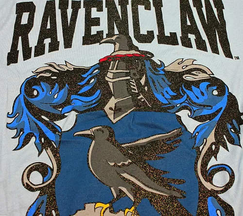 Vista 2 de Harry Potter Ravenclaw House Juniors Camiseta azul brillante