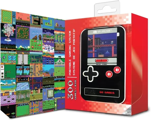 Vista 5 de My Arcade Go Gamer Classic-RED Consola electrónica portátil con 300 juegos, pantalla a todo color de 2.5 pulgadas, diversión para toda la familia
