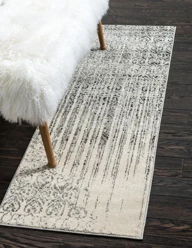 Vista 35 de Unique Loom Del Mar Collection Alfombra de Área - Jennifer (5' 1" x 8' Rectángulo, Gris/Negro)