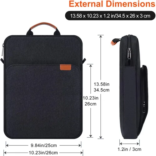 Vista 2 de Funda para tablet portátil de 12.9 pulgadas para Macbook Pro de 14.2 pulgadas/Air 13.6 pulgadas/Neo 13, Samsung Galaxy Tab S11 S10 S9 Ultra de 14.6
