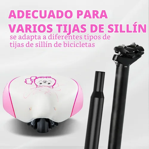 Vista 8 de YLG Asiento de bicicleta para niños para niñas, asiento de bicicleta acolchado de espuma viscoelástica para niños, transpirable y extra suave