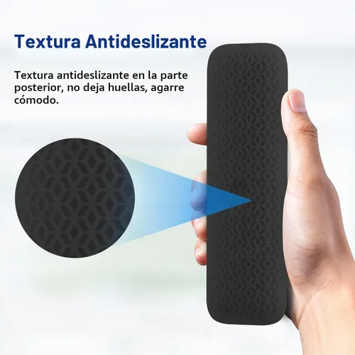Vista 2 de LEFXMOPHY Funda para dispositivo de transmisión onn 4K Pro (2024) Android TV Box Remote, funda negra de silicona Negro
