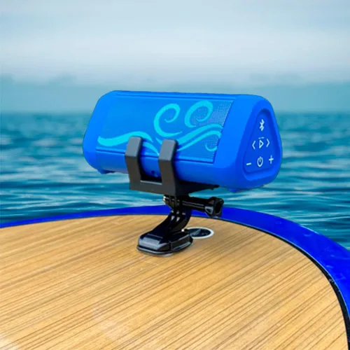 Vista 5 de OontZ Soporte de altavoz Bluetooth – Capacidad para altavoces Angle 3 SUP Edition – para tabla de remo, tabla de surf, kayak y más (negro)
