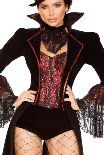 Vista 3 de Roma Costume 4 piezas El Vampiro Lusty