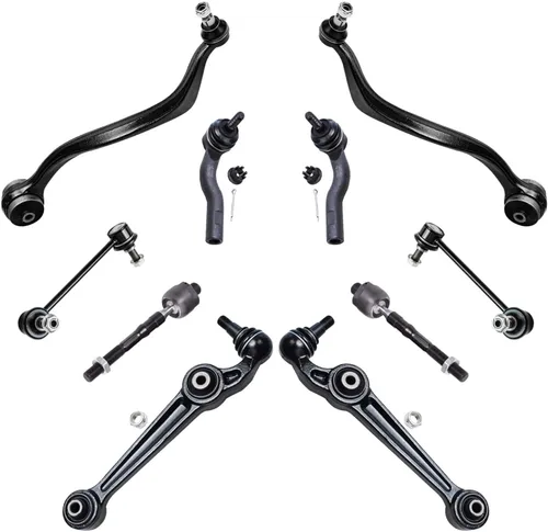 Vista 113 de Detroit Axle - Kit de suspensión delantera de 10 piezas para Jeep 2002-2004