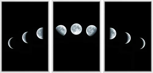 Vista 78 de wall26 Lienzo enmarcado para pared, juego de arte de noche estrellada sobre montañas, cielo nocturno tranquilo, naturaleza, desierto, fotografía