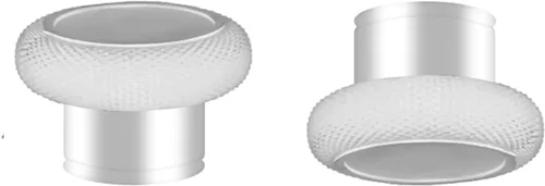 Vista 4 de Palillos de mano 6 en 1 joysticks magnéticos de repuesto para control Xbox One Elite Series 2 blanco