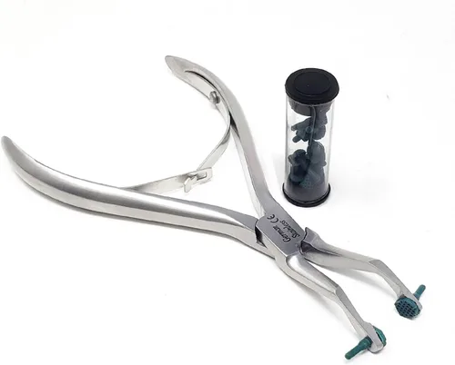 Vista 9 de Pinzas universales de extracción dental alemana, para extraer molares inferiores del hueso alveolar, mandíbulas dentadas, hechas de acero inoxidable