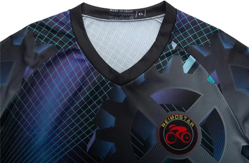 Vista 123 de Hotlion Camiseta de ciclismo para hombre, manga larga, MTB Motocross, ropa de carreras todoterreno