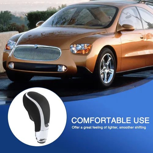 Vista 6 de Pomo para palanca de cambios de coche compatible con Buick Verano 2012-2017, color negro