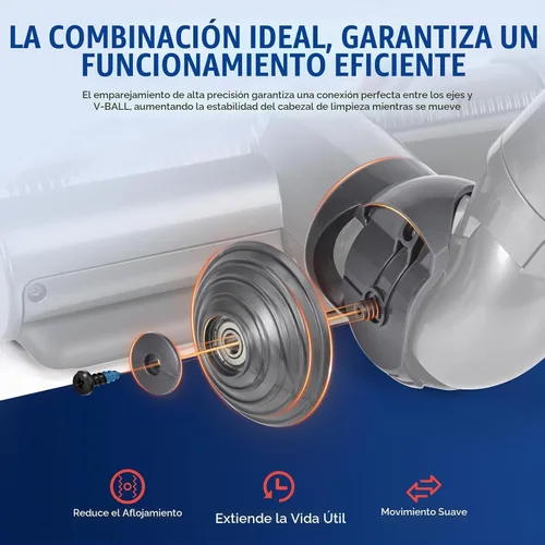 Vista 6 de Rueda de bola mejorada+conector de cabezal limpiador de par compatible