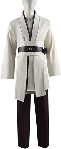 Vista 3 de Disfraz de Jedi túnica para cosplay disfraz de caballero con capucha disfraz de Halloween