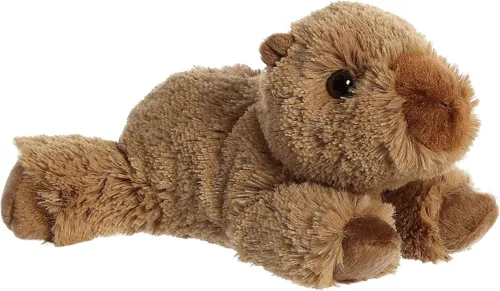 Vista 128 de Aurora® Adorable Mini Flopsie™ Mei Mei™ Animal de peluche, facilidad juguetona, compañeros atemporales, color blanco, 8 pulgadas