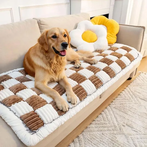 Vista 16 de LiveGo - Funda protectora para sofá de perro, cama lavable para perros grandes, funda de sofá apta para mascotas (Negro, 45x45 cm/17.7x17.7 in)
