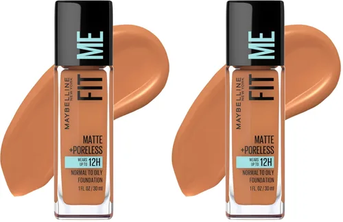 Vista 66 de Maybelline New York Fit Me Matte + Poreless Base Líquida, Formato de Bolsa, 220 Natural Beige, 1.3 onzas 220 Beige natural