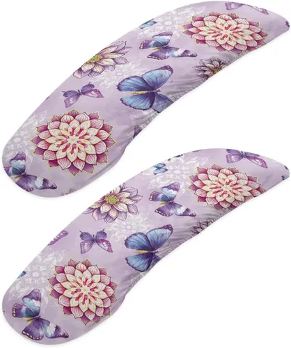 Vista 14 de Fundas para reposabrazos de silla de escritorio con estampado de estrellas de gato, 2 fundas elásticas para reposabrazos de silla de oficina, a
