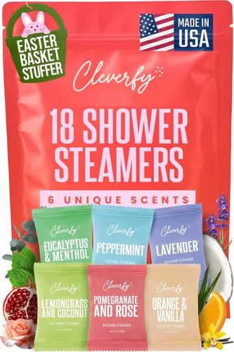 Vista 10 de Cleverfy Vaporizadores de ducha para aromaterapia, rellenos de cesta de Pascua para adolescentes y adultos, regalos de Pascua para mujeres