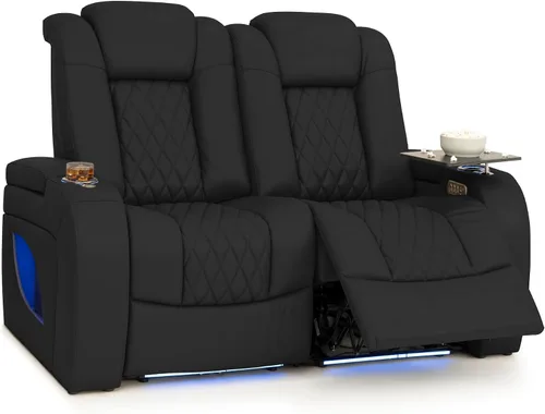 Vista 53 de Seatcraft Asientos de cine en casa Virtuoso LT Tawny Single reclinable Leonado