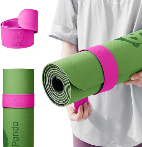 Vista 10 de Yoga Mat Strap Slap Band, One Snap Keeps Mats Tightly Rolled, Heavy-Duty Clasp Fits Most Size Mats(24" L X 2" W)