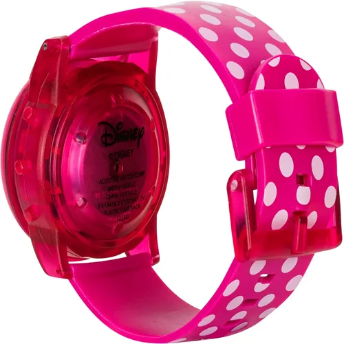Vista 8 de Disney Minnie Mouse - Reloj musical intermitente para niños con efectos de sonido, luces LED coloridas, cubierta abatible interactiva, pantalla