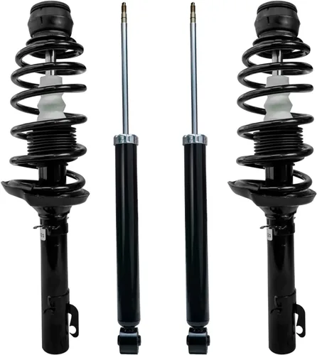 Vista 64 de Detroit Axle - Kit de amortiguadores de 4 puntales para Ford Escape 14-19, 2 puntales delanteros con resorte helicoidal 2 amortiguadores traseros