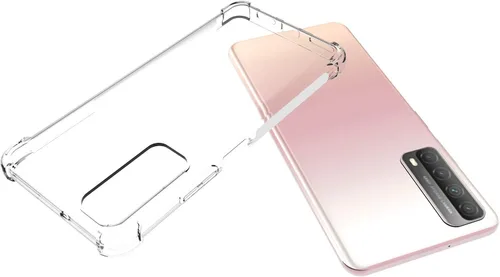 Vista 3 de USTIYA Funda para Huawei Y7A y P Smart 2021 Funda Transparente TPU Cuatro Esquinas Funda Protectora Transparente Suave Funda