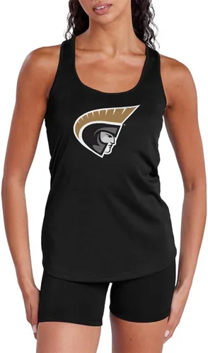 Vista 460 de Camiseta deportiva sin mangas oficial de NCAA Collegiate para mujer, con espalda cruzada, colección con logotipo primario