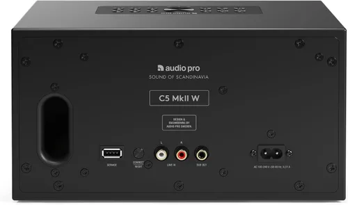 Vista 4 de Audio Pro C5 MkII W - WiFi & Bluetooth Multiroom Speaker - Black W-Gen Negro